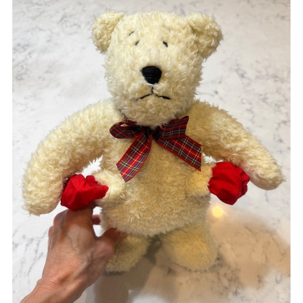 VINTAGE 1990 NORTH AMERICAN BEAR
CO POCKETS 4059 CREME STUFFED ANIMAL‎ PLUSH